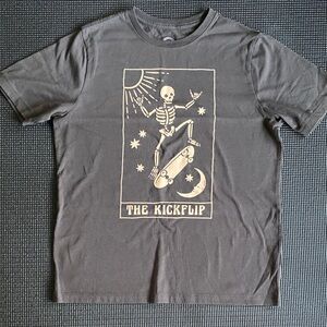 Wonder Nation Charcoal T-Shirt with Skeleton Design